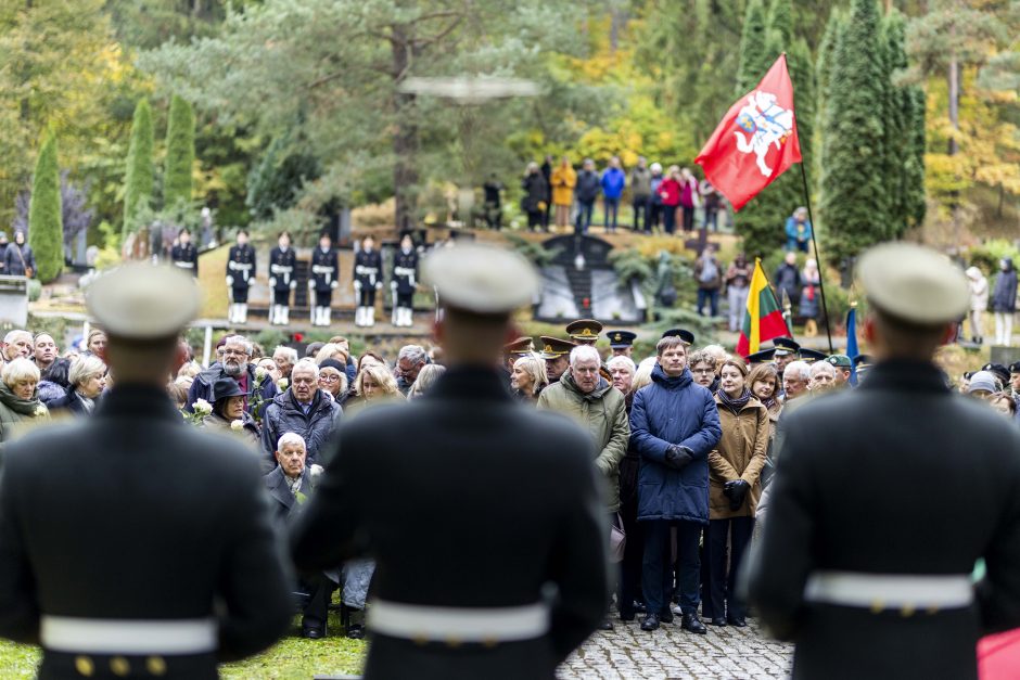 Antakalnio kapinėse palaidotas partizanas J. Vitkus-Kazimieraitis