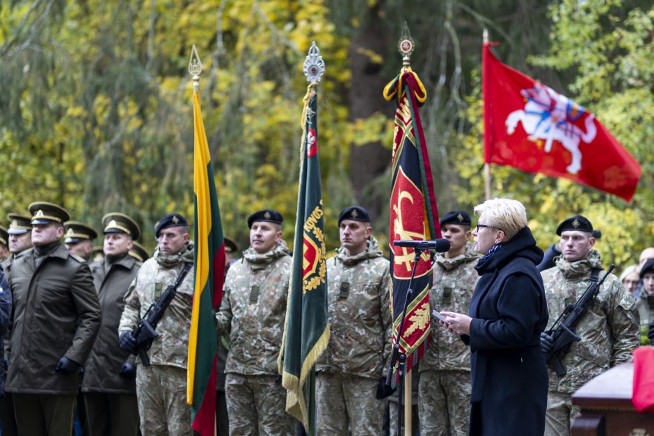 Antakalnio kapinėse palaidotas partizanas J. Vitkus-Kazimieraitis