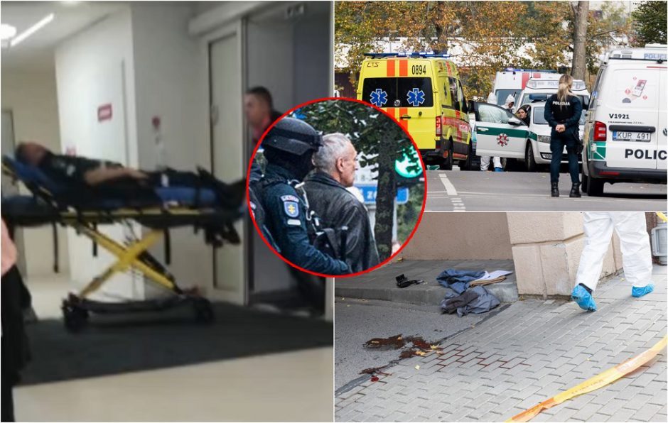 Vilniaus centre pašautas policijos pareigūnas išleistas iš ligoninės