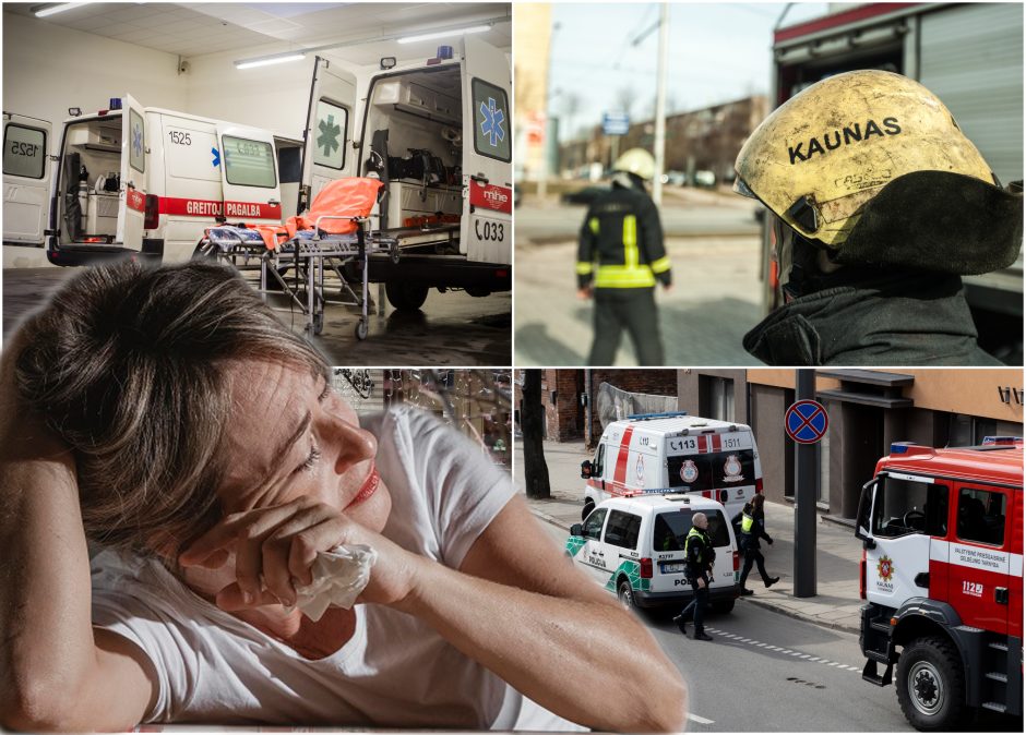 Į Šančius kviestos tarnybos sprendė rebusą, kaip padėti į dramatišką situaciją patekusiai ligonei