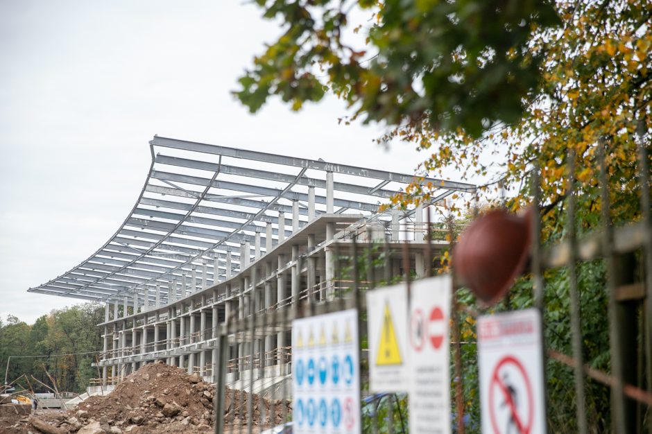 Žiema nesustabdys Kauno stadiono rekonstrukcijos