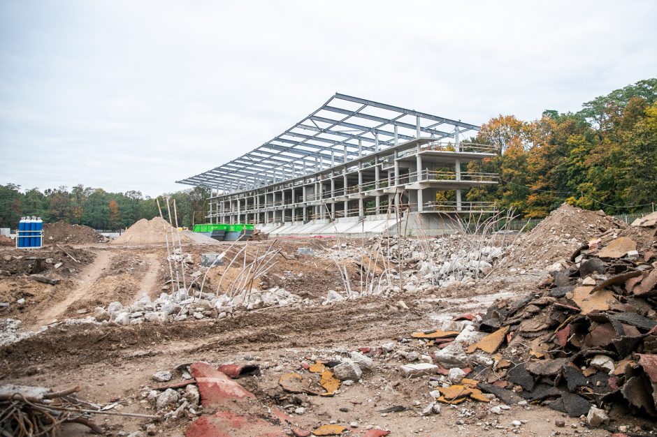 Žiema nesustabdys Kauno stadiono rekonstrukcijos