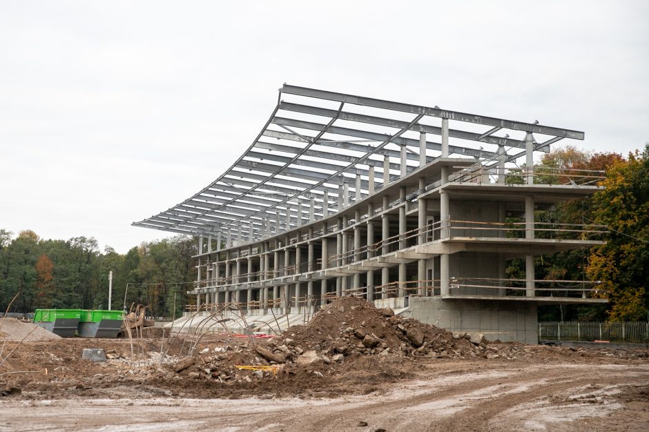 Žiema nesustabdys Kauno stadiono rekonstrukcijos