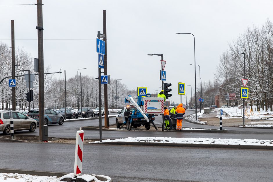 Žiema darbininkų namo nevaro: šiemet dar žadama nemažai ką nuveikti