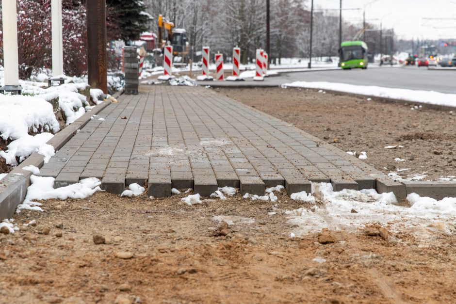 Žiema darbininkų namo nevaro: šiemet dar žadama nemažai ką nuveikti