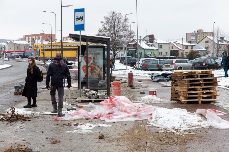 Žiema darbininkų namo nevaro: šiemet dar žadama nemažai ką nuveikti