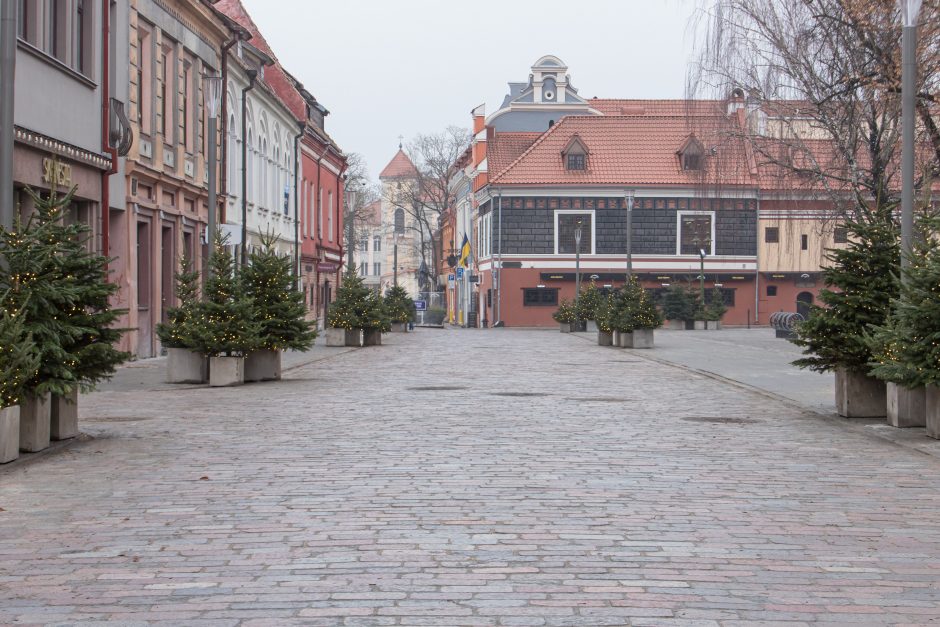 Vilniaus gatvėje – naujovės: atsirado suoliukai ir šiukšliadėžės