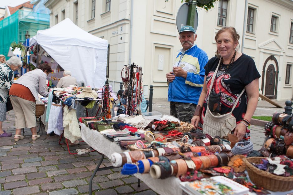 Senamiestyje pasklido rudens ir amatininkų gėrybės