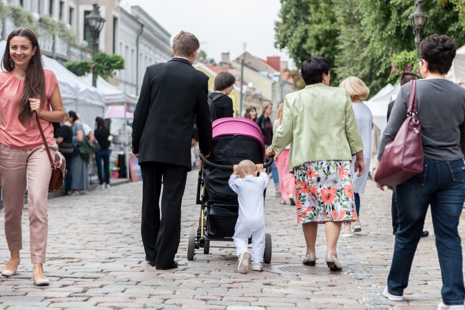 Senamiestyje pasklido rudens ir amatininkų gėrybės