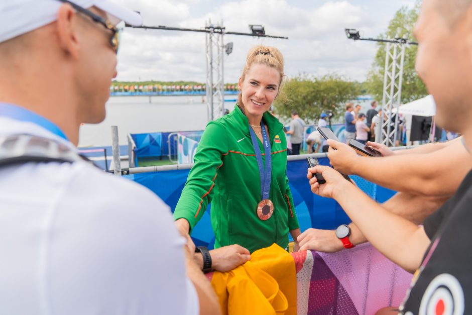 Lietuvai olimpinį medalį padovanojusi V. Senkutė: atrodo, kad sapnuoju