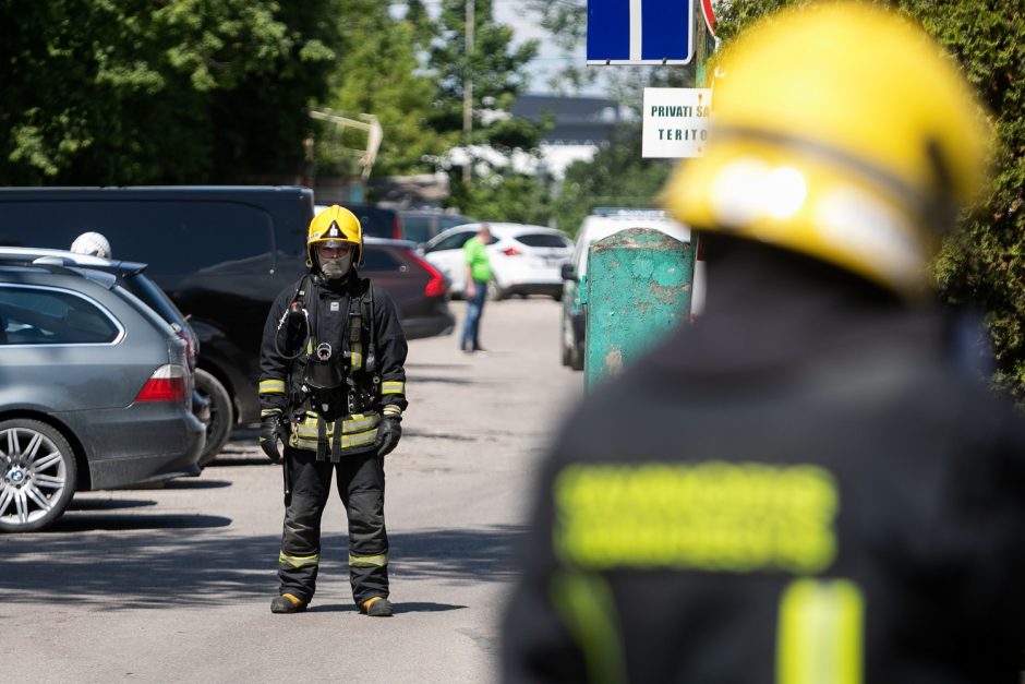 Gaisras sostinėje nusinešė vyro gyvybę