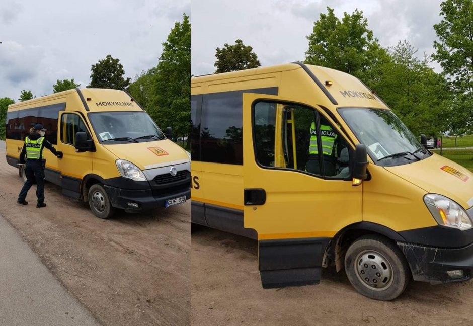 Visą gegužę pakaunėje – pareigūnų dėmesys mokyklinių autobusų vairuotojams ir moksleiviams