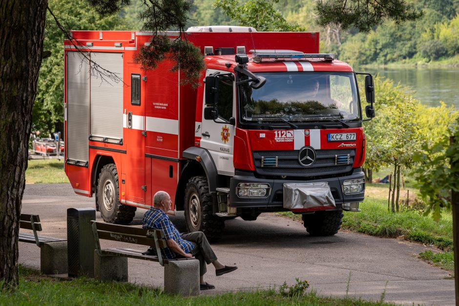 Panemunės paplūdimyje dingusio vyro paieška