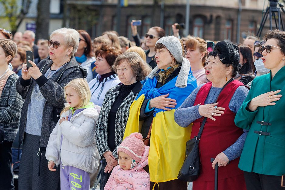 Kaune į jaukų bendrystės susitikimą rinkosi miestiečiai ir karo pabėgėliai