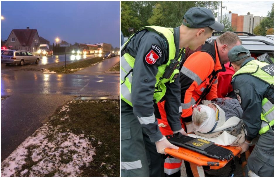 Nelaimės tęsiasi: per parą Kaune partrenktos dvi pėsčiosios