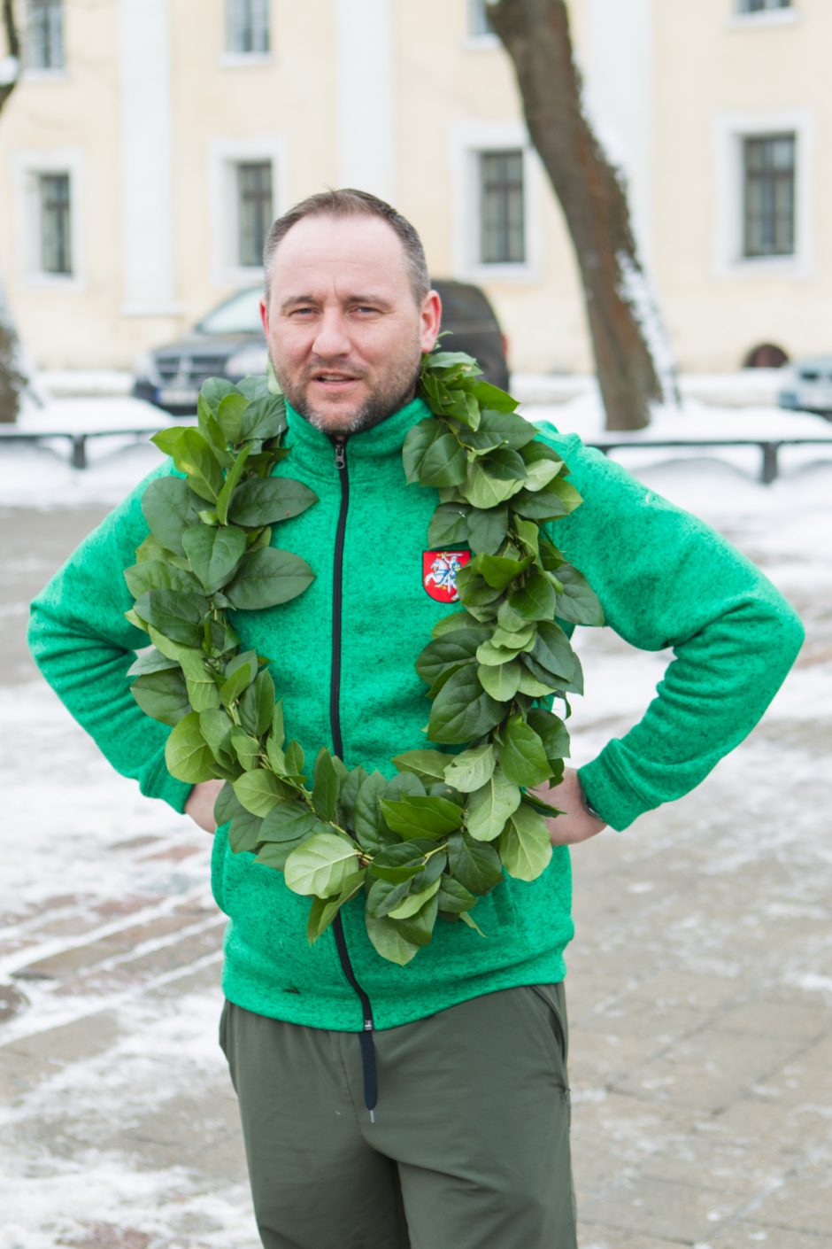 Rotušės aikštėje sutikti poledinės žūklės čempionai!