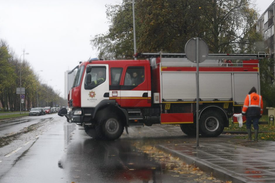 Vėtra uostamiestyje: niokojami automobiliai, į uostą neįplaukia laivai