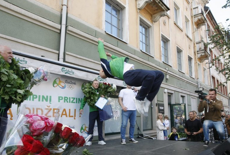 Olimpinė bronza parvežta į Klaipėdą