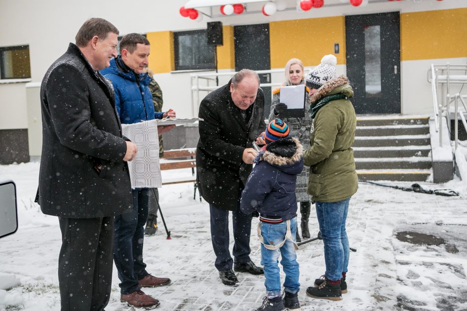 Šiuolaikiniuose socialiniuose būstuose Bubiuose jau kuriasi šeimos