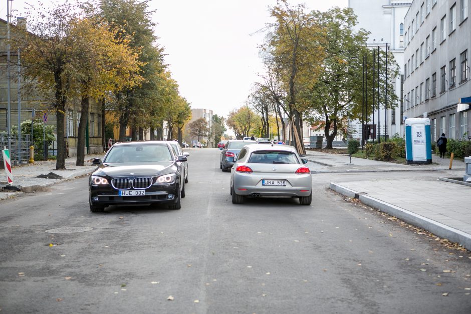 Po remonto atnaujintas eismas Žemaičių gatvės įkalne