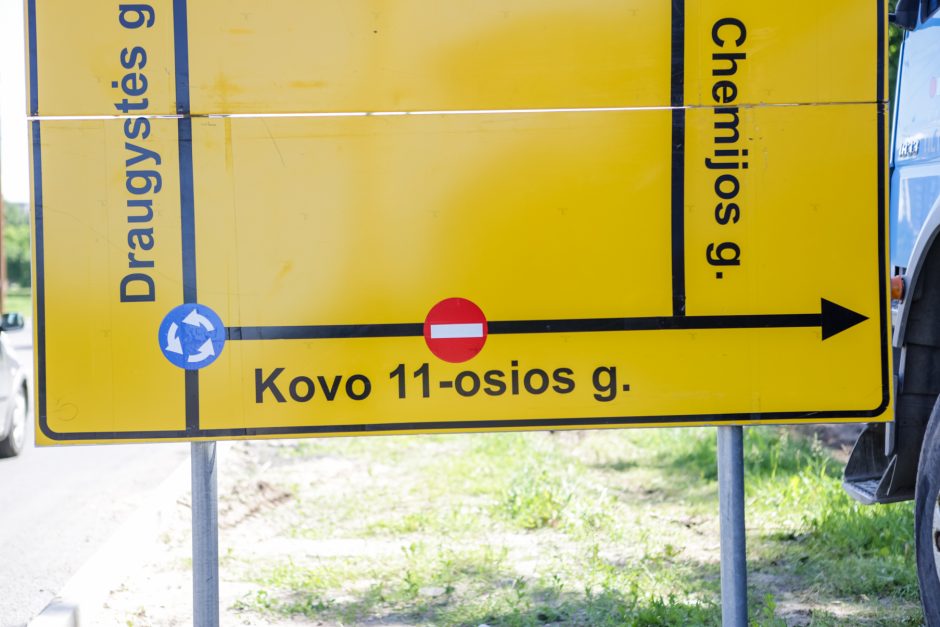 Vairuotojai, dėmesio: dalyje Kovo 11-osios gatvės ribojamas eismas