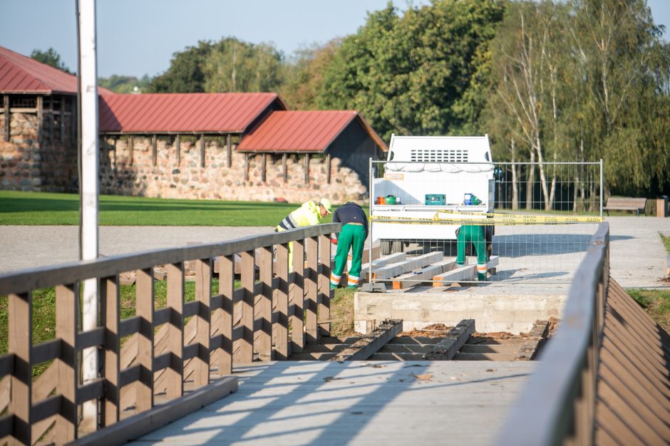 Kauno pilies pėsčiųjų tilto remontas: kas bus daroma?