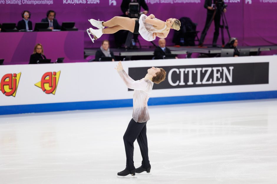 Kaune prasidėjo Europos dailiojo čiuožimo čempionatas