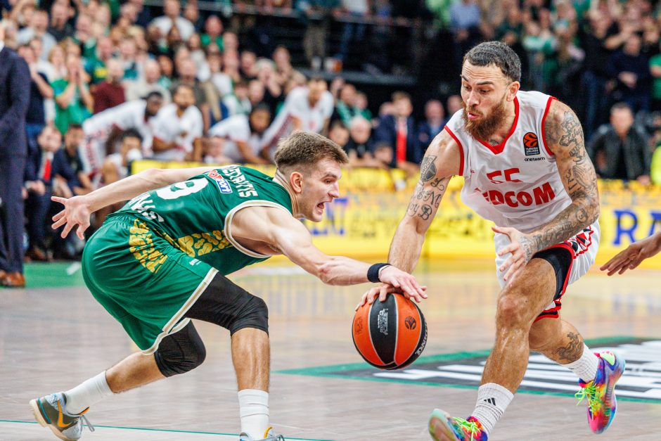 Eurolyga: „Žalgiris“ – „Monaco“ (63:62)