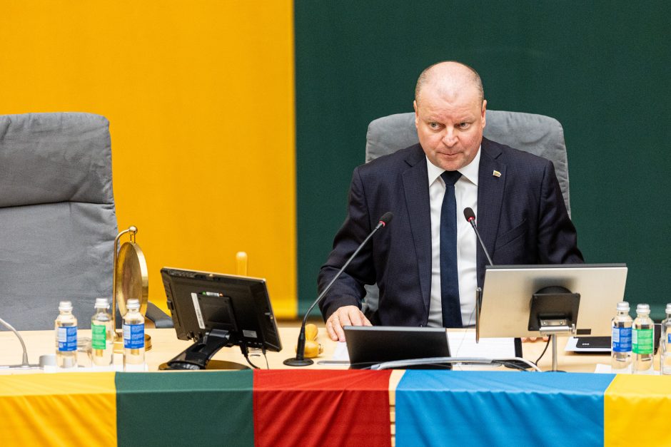 Į Seimo pirmininkus pasiūlytas vienintelis demokratas S. Skvernelis