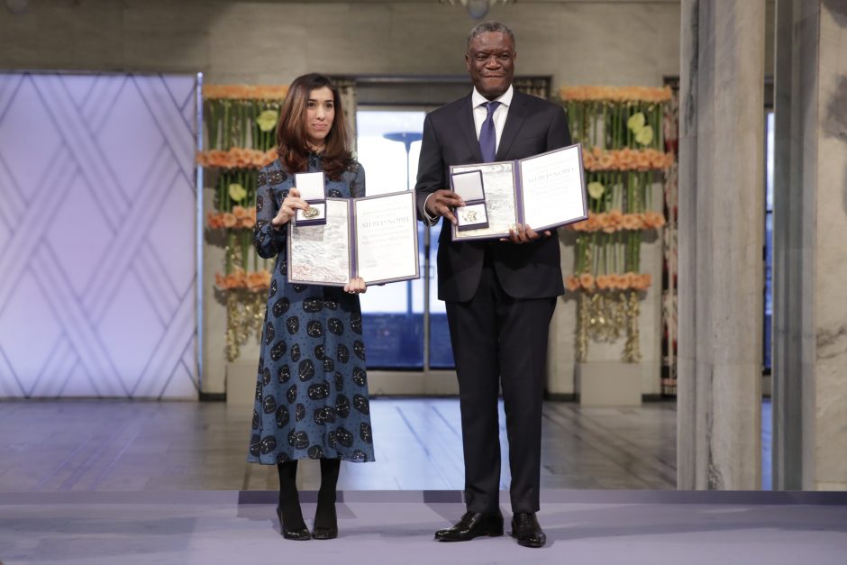 Osle pagerbti Nobelio taikos premijos laureatai