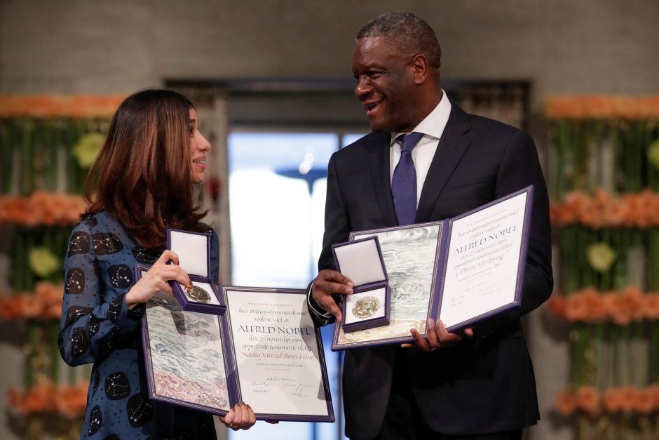 Osle pagerbti Nobelio taikos premijos laureatai