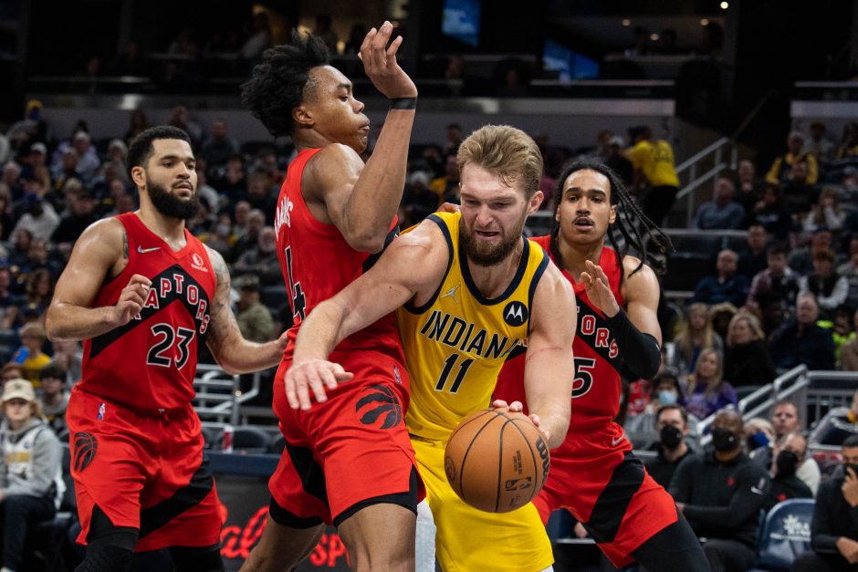 Galingas D. Sabonis nukalė „Pacers“ užtikrintą pergalę