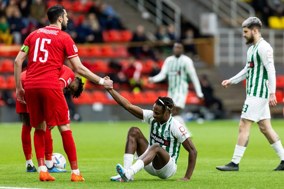 „Žalgiris“ sutalžė be pašalinto gynėjo likusią „Sūduvą“