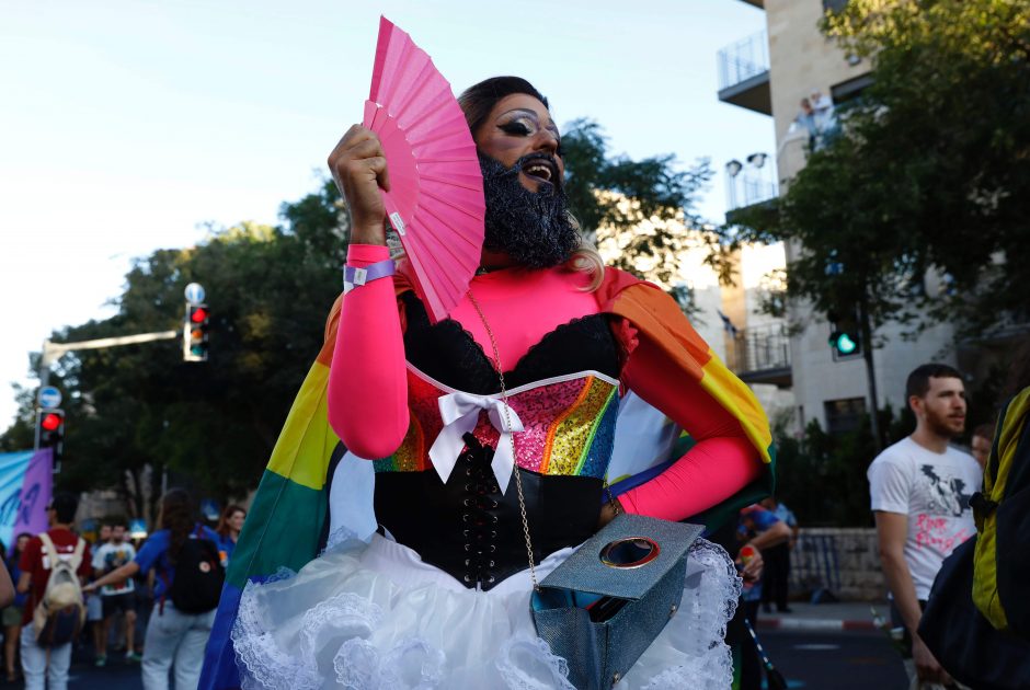 Jeruzalėje tūkstančiai žmonių dalyvavo homoseksualų parade