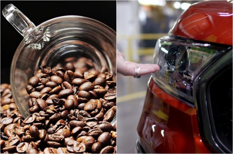 Kavos atliekos – automobilių dalių gamybai