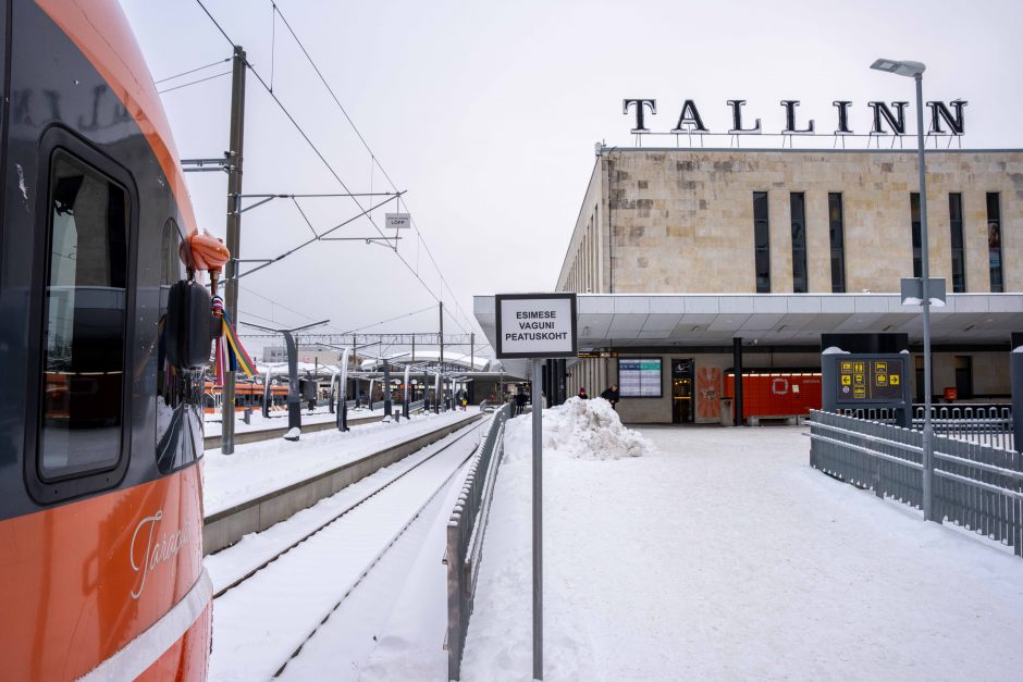 Pradėti traukinių maršrutai iš Vilniaus į Taliną su persėdimais