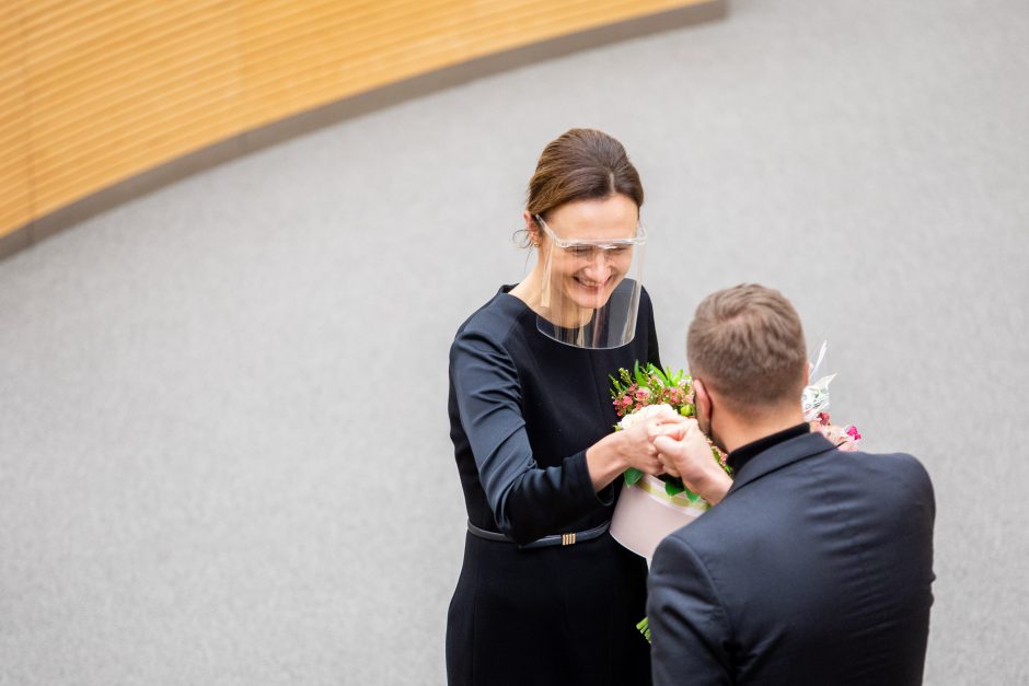 Liberalų sąjūdžio lyderė V. Čmilytė-Nielsen išrinkta Seimo pirmininke