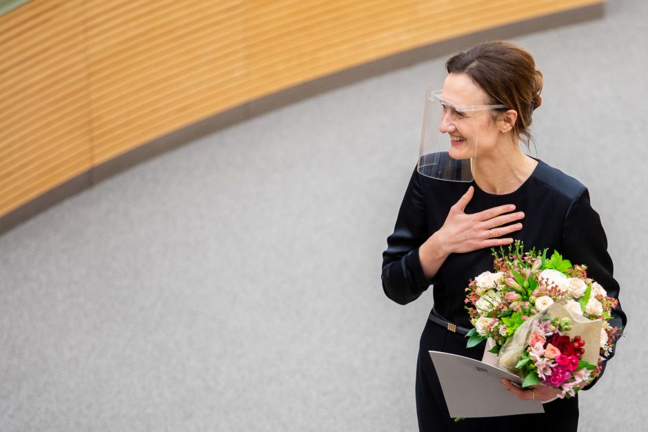 Liberalų sąjūdžio lyderė V. Čmilytė-Nielsen išrinkta Seimo pirmininke