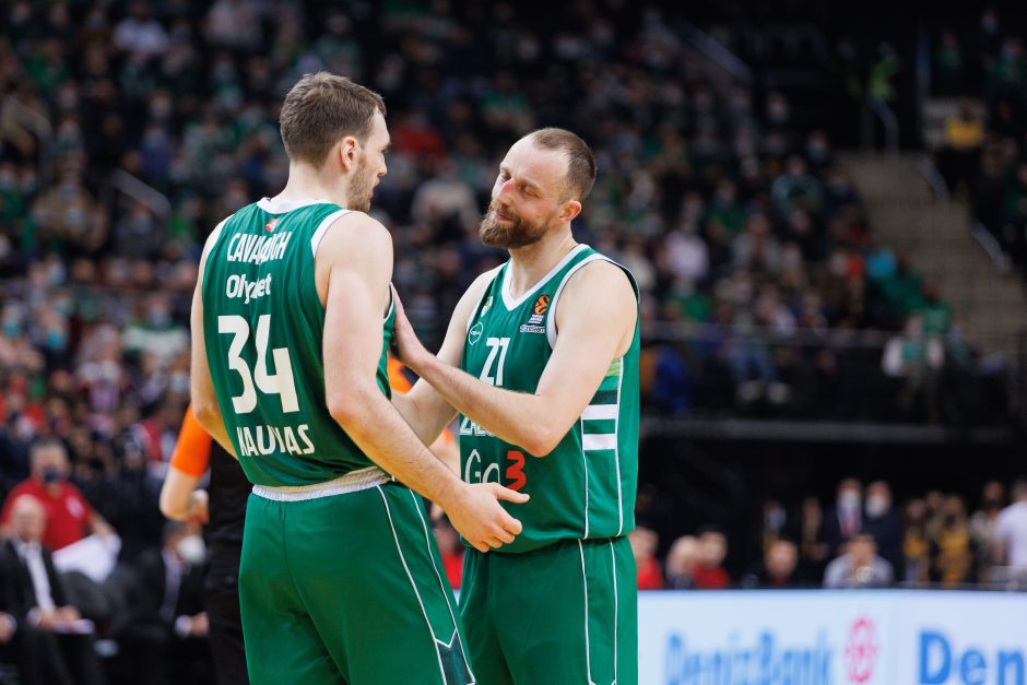  			 Antruosius šansus dovanojęs „Žalgiris” nusileido „Olympiakos”