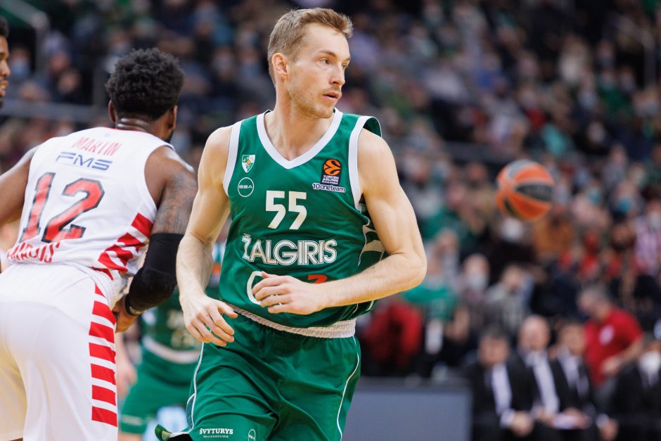  			 Antruosius šansus dovanojęs „Žalgiris” nusileido „Olympiakos”