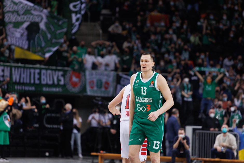  			 Antruosius šansus dovanojęs „Žalgiris” nusileido „Olympiakos”