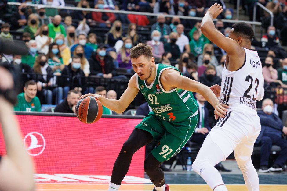 „Žalgiris“ namuose turėjo pripažinti ASVEL pranašumą