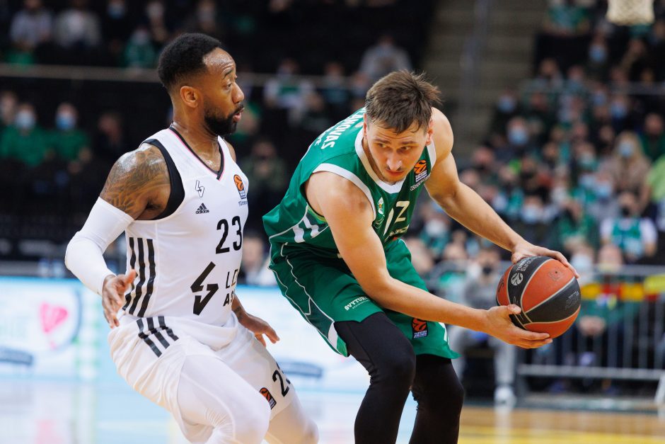 „Žalgiris“ namuose turėjo pripažinti ASVEL pranašumą