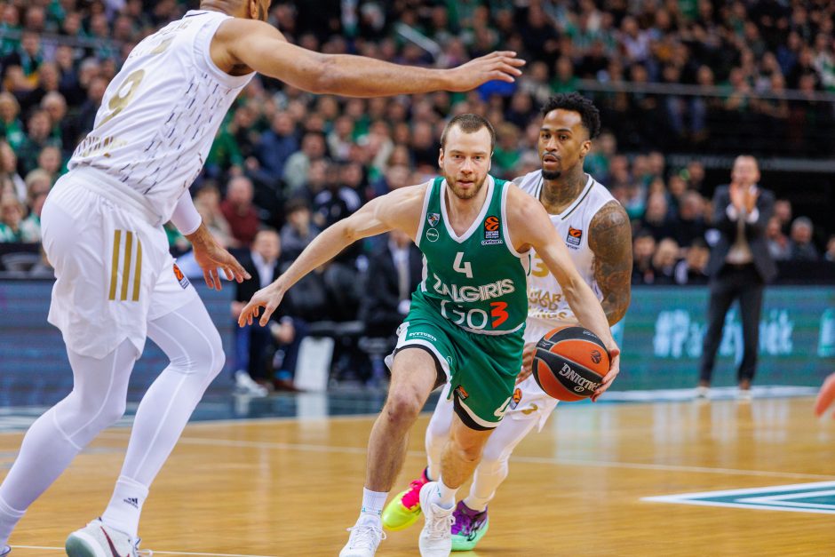 „Žalgiris“ sutriuškino ASVEL krepšininkus