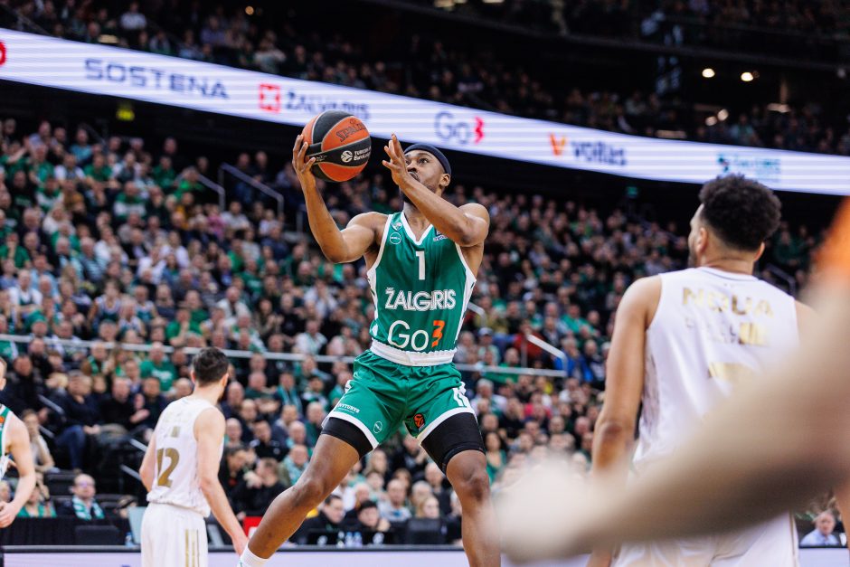 „Žalgiris“ sutriuškino ASVEL krepšininkus