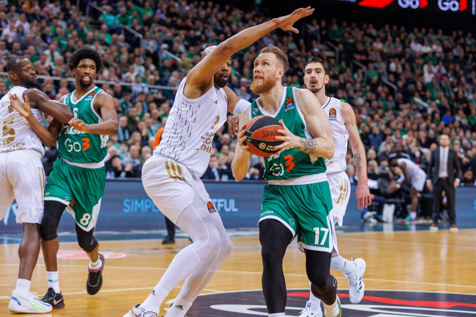 „Žalgiris“ sutriuškino ASVEL krepšininkus