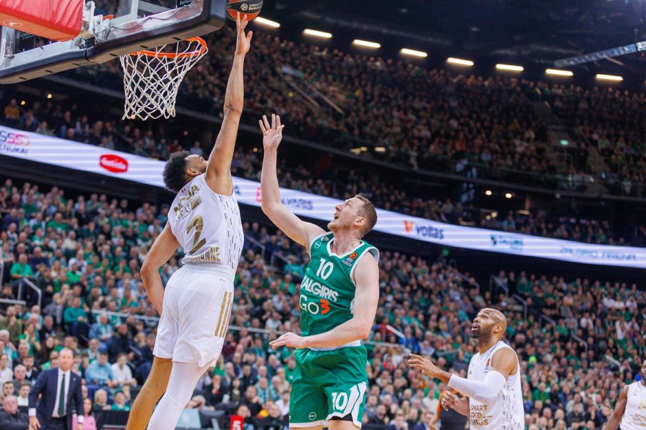 „Žalgiris“ sutriuškino ASVEL krepšininkus