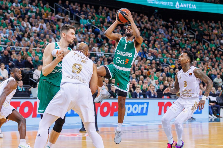 „Žalgiris“ sutriuškino ASVEL krepšininkus