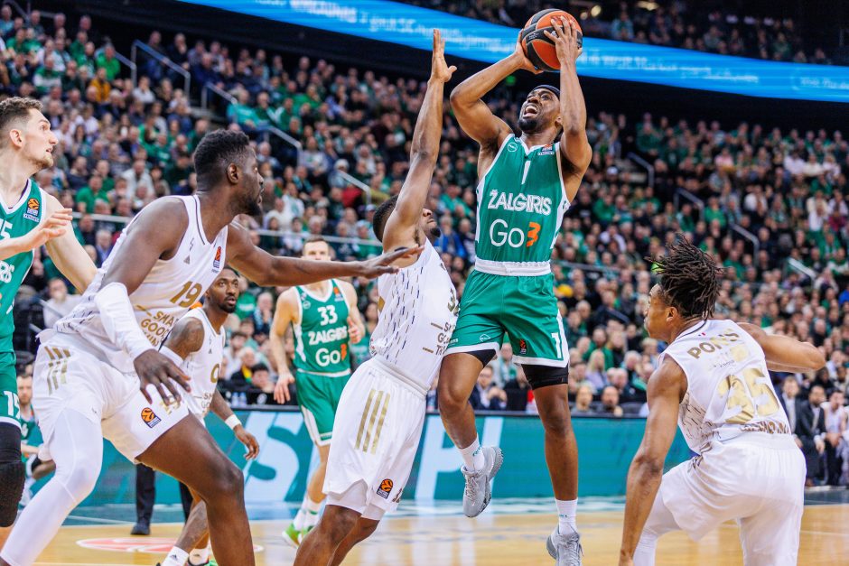 „Žalgiris“ sutriuškino ASVEL krepšininkus