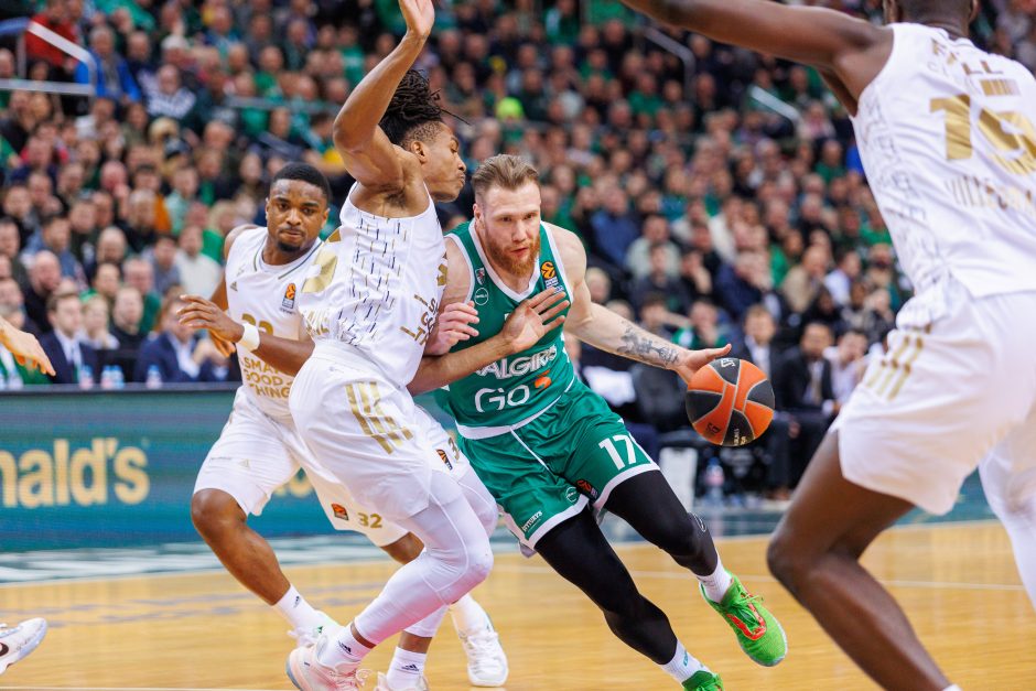 „Žalgiris“ sutriuškino ASVEL krepšininkus